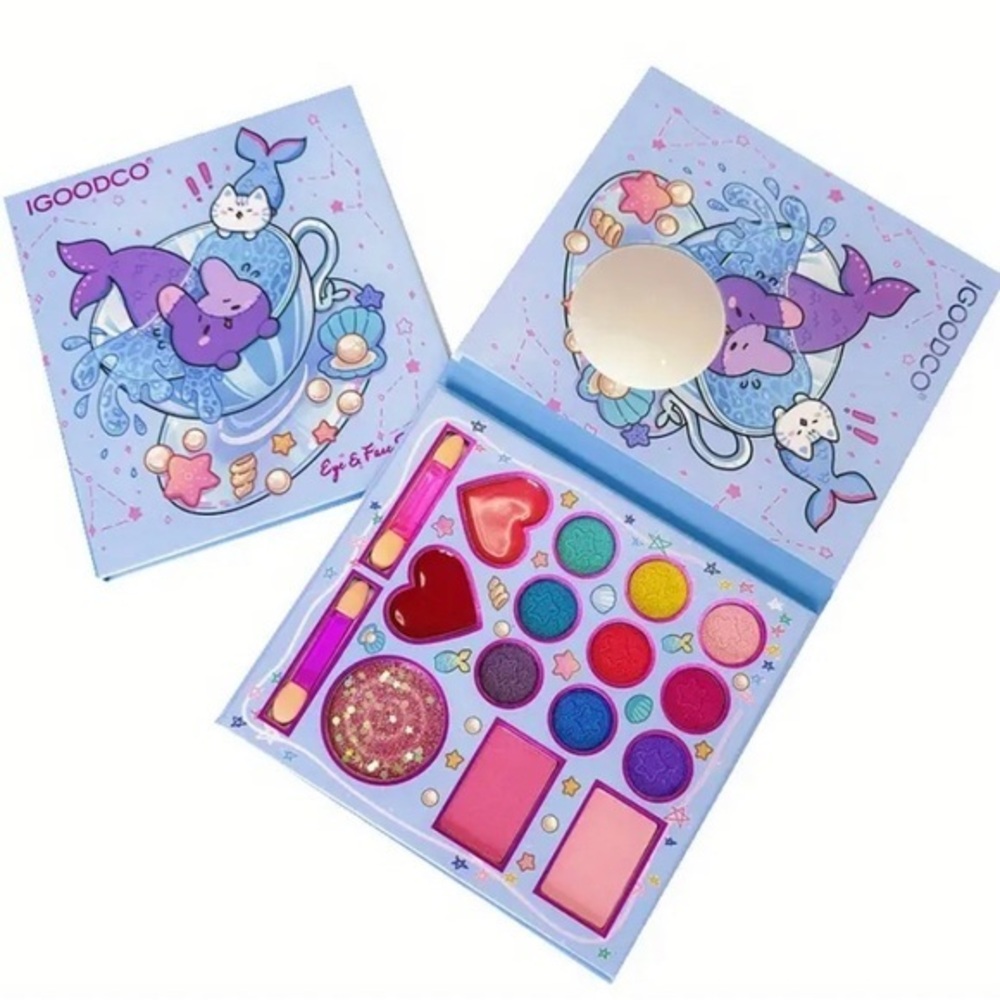IGoodCo - Purrmaid Eyeshadow, Blush & Lipgloss Palette 14 colors - NWT